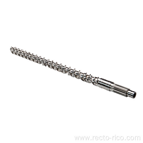 Plastic resina single screw barrel